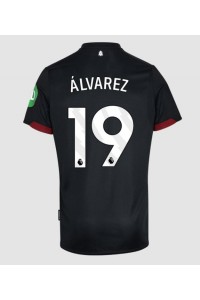 West Ham United Edson Alvarez #19 Voetbaltruitje Uit tenue 2024-25 Korte Mouw